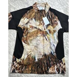 Nike NOCTA 1/2 Zip Running Top Camo Black Men’s Large FJ3013-902 NEW